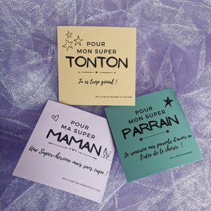 Imán personalizado para ofrecer, idea de regalo tonton, idea de regalo para padrino, idea de regalo para mamá personalizada, imán personalizado