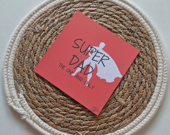 Biglietto d'auguri per papà da stampare, biglietto da scaricare per papà, regalo da scaricare per papà, idea regalo per papà, biglietto stampabile