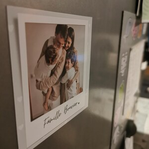 Magnet de frigo personnalisable pour la famille, Aimant de frigo avec photo, cadeau personnalisé papa, photo personnalisable image 5