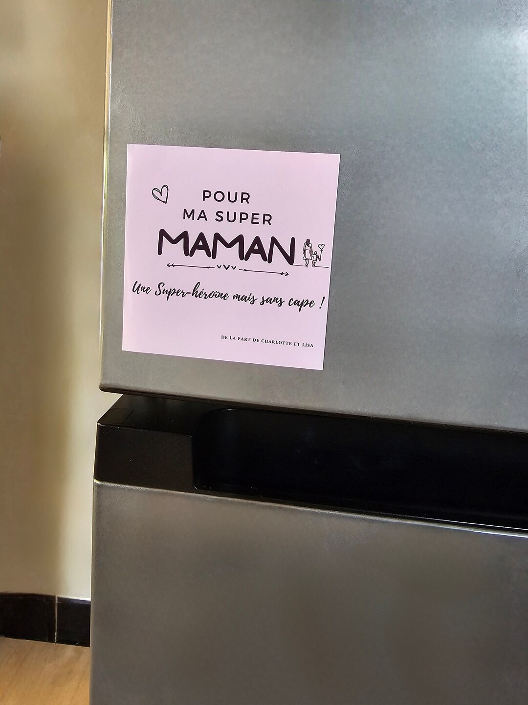 Aimant igo Personnalisé avec Nom du Couple Magnet Décor en Acrylique avec Fleurs Séchées Souvenir de Mariage pour Invités - CALLIE
