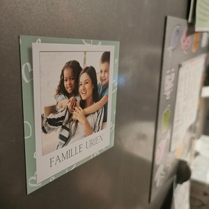 Magnet de frigo personnalisable pour la famille, Aimant de frigo avec photo, cadeau personnalisé papa, photo personnalisable image 7