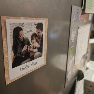 Magnet de frigo personnalisable pour la famille, Aimant de frigo avec photo, cadeau personnalisé papa, photo personnalisable image 6