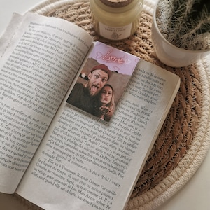 Marcador personalizado, Marcador magnético con foto personalizable, marcador de lectura, foto de amor familiar, regalo de libro