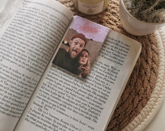 Personalized bookmark, Magnetic bookmark with customizable photo, reading bookmark, family love photo, book gift