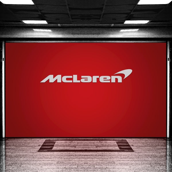 McLaren Aluminium Garage Wall Sign