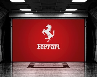 Enseigne murale de garage en aluminium Ferrari Combo