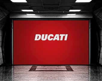 Ducati Aluminium Garage Wall Sign