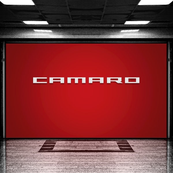 Camaro Aluminium Garage Wall Sign