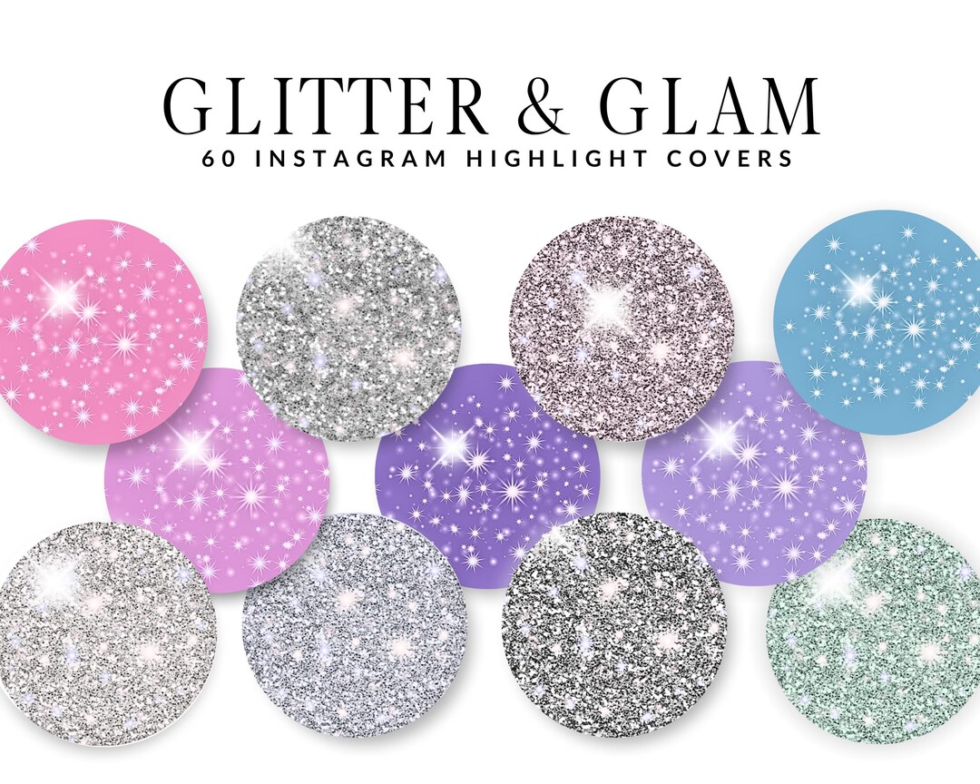 60+ Instagram Highlight Covers Glitter Instagram Story Covers Pink ...