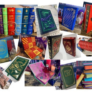 CUSTOMIZABLE, Hand Bound Book, Leather bound, Handmade, Gift, Any series, Your favorite book Made to Order