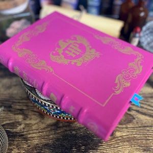 Sorcerer&#39;s Stone - Book 1, Hand Re-Bound Book, Leather bound, Can be Customized, Wizard Book, Made to Order