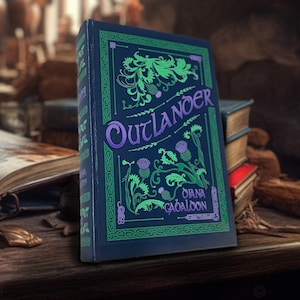 Outlander, Hand rebound Book, Leather bound Handmade, Gift Made to Order