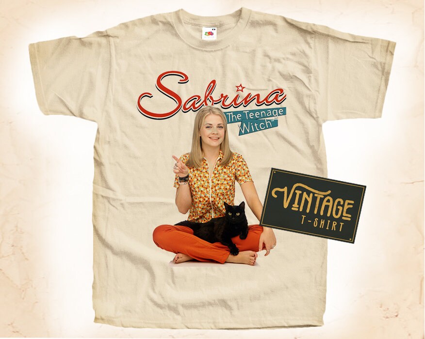 Sabrina the Teenage Witch T Shirt Tee Natural Vintage Cotton Movie Poster Beige All Sizes S M L XL 2X 3X 4X 5X Etsy Ireland
