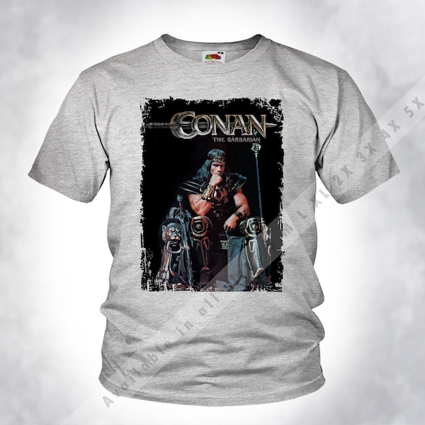 Vintage CONAN The Barbarian v11 Old Style Men Unisex Sport heather Grey DTG Print Sizes s m l xl 2x 3x 4x 5x