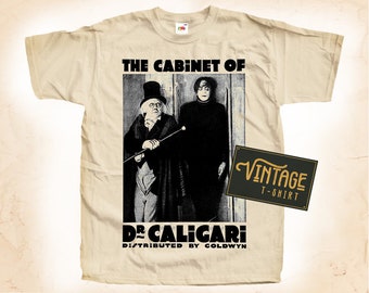 Das Cabinet des Dr. Caligari T shirt Tee Natural Vintage Cotton Movie Poster All Sizes S M L XL 2X 3X 4X 5X