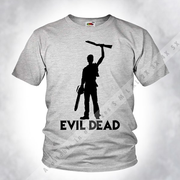 Vintage EVIL DEAD V29 Camiseta Old Style Men Unisex Sport heather Gris DTG Print Sizes s m l xl 2x 3x 4x 5x