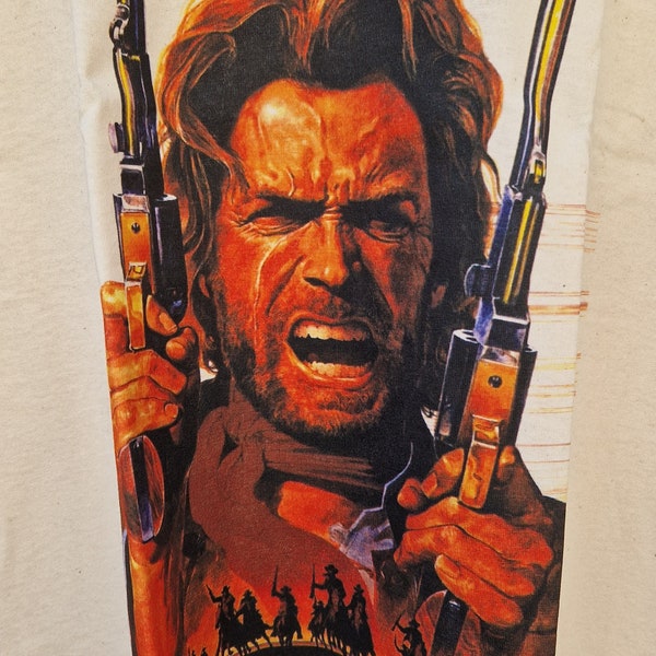 SALE T-shirt Clint Eastwood Josey Wales color Natural Beige size XL id:08