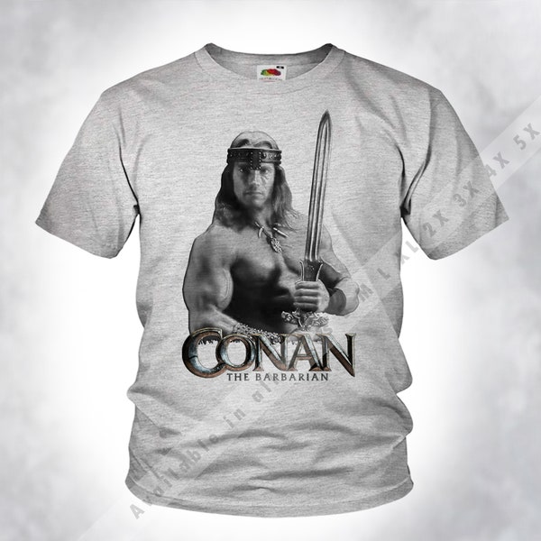 Vintage CONAN The Barbarian v29 Old Style Men Unisex Sport heather Grey DTG Print Sizes s m l xl 2x 3x 4x 5x