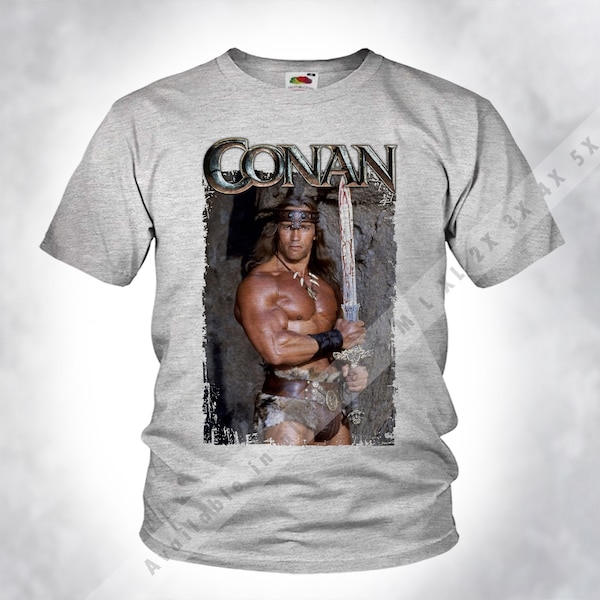 Vintage CONAN The Barbarian v7 Old Style Men Unisex Sport heather Grey DTG Print Sizes s m l xl 2x 3x 4x 5x