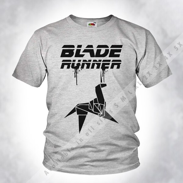 Vintage BLADE RUNNER v40 T-shirt Tee Old Style Men Unisex Sport heather Grey DTG Print Sizes s m l xl 2x 3x 4x 5x