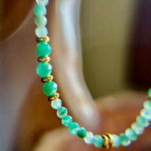 Emerald Choker Necklace | Green Stone Necklace | Dainty Gemstone Choker | SOLD – Made to Order