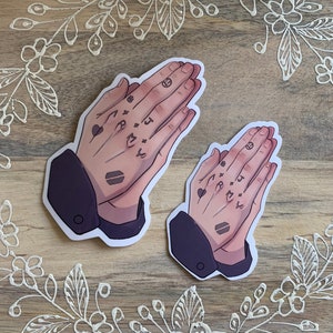 JUNGKOOK V1 | BTS Hand Stickers | Matte Waterproof Vinyl Kpop Stickers | Laptop, Phone, Journaling