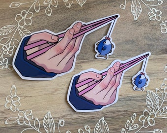 SUPER THUNFISCH | Hand-Aufkleber | Matte wasserdichte Vinyl Kpop Aufkleber | Laptop, Telefon, Journaling