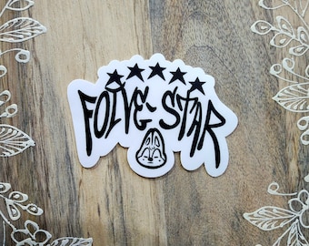 FOIVE STAR Aufkleber | Matte wasserdichte Vinyl Kpop Aufkleber | Laptop, Telefon, Journaling