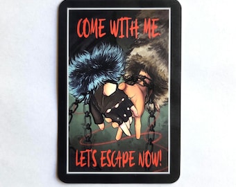 ESCAPE Sticker | Matte wasserdichte Vinyl Kpop Aufkleber | Laptop, Telefon, Journaling