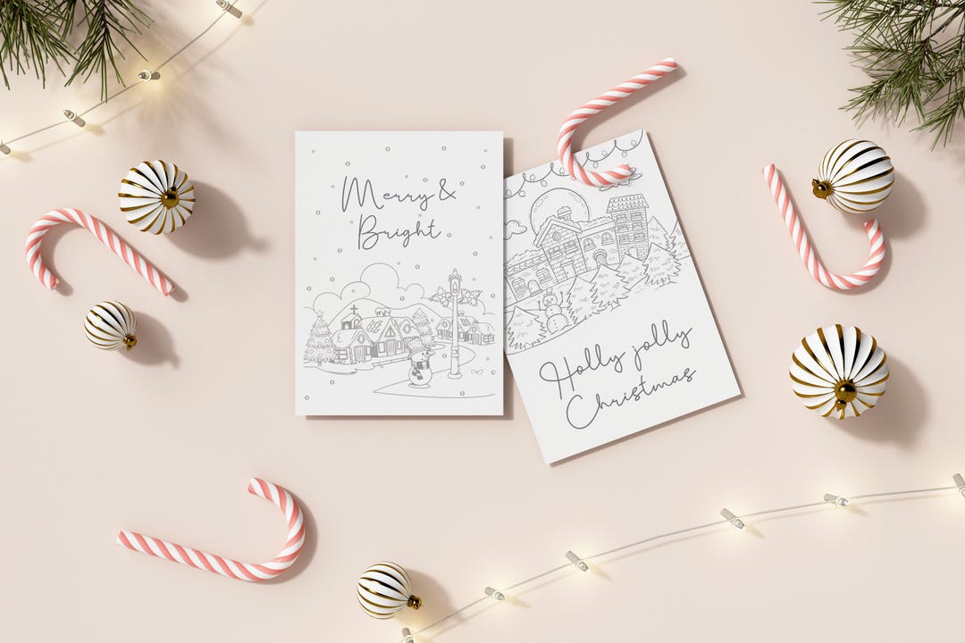 10 Pack A4 Christmas Colouring Sheets for All Ages Christmas Colouring