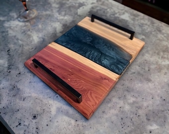 Pre-Made Live Edge Red Cedar Serving Tray/Charcuterie Board