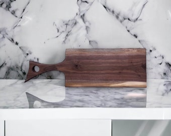 Pre-Made Walnut Cutting Board | Wedding Gift Idea Engraved Walnut Cutting Board, Custom Engagement Gift, Housewarming Gift