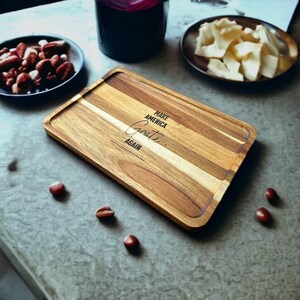 Cheese Board Wedding Gift for Couple Charcuterie Board, Rustic Wood Cheese Tray, Housewarming Gift, Gift for Mom, Mother&#39;s Day Gift, Foodie