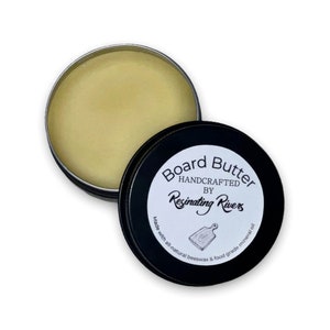 All Natural Hand Made Board Butter for Butcher Block, Cutting Boards and Wooden Kitchen Tools. Food Grade Mineral & Oil Beeswax