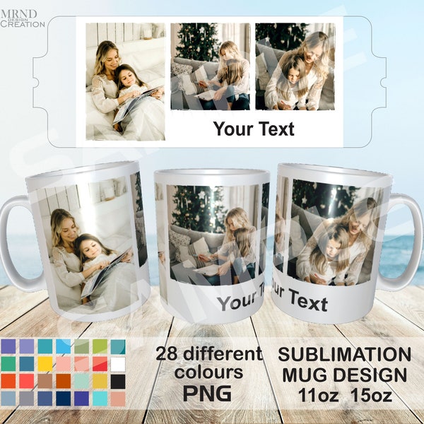 3 Photo Mug PNG | 3 Photo Sublimation Mug PNG| 3 Photo Mug Collage | 3 Photo Mug Wrap PNG | 3 Photo Sublimation Mug | 3 Photo Mug