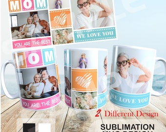 Mom You Are The Best We Love You Photo Collage Mug - Mother's Day Gift - "Mom You Are The Best We Love You" Collage Mug