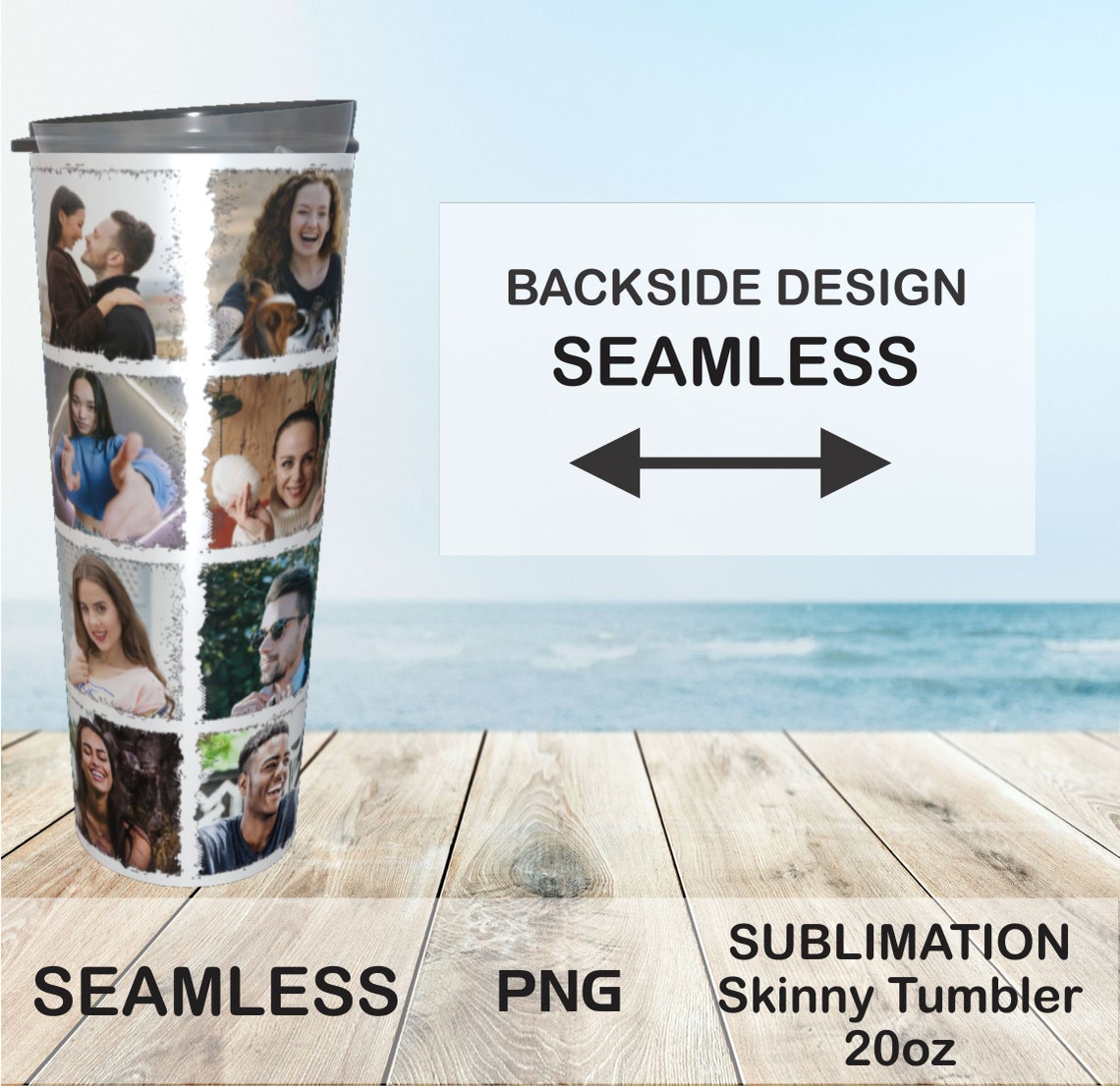 Photo Insert Tumbler Template Custom Photo Tumbler Photo Collage ...