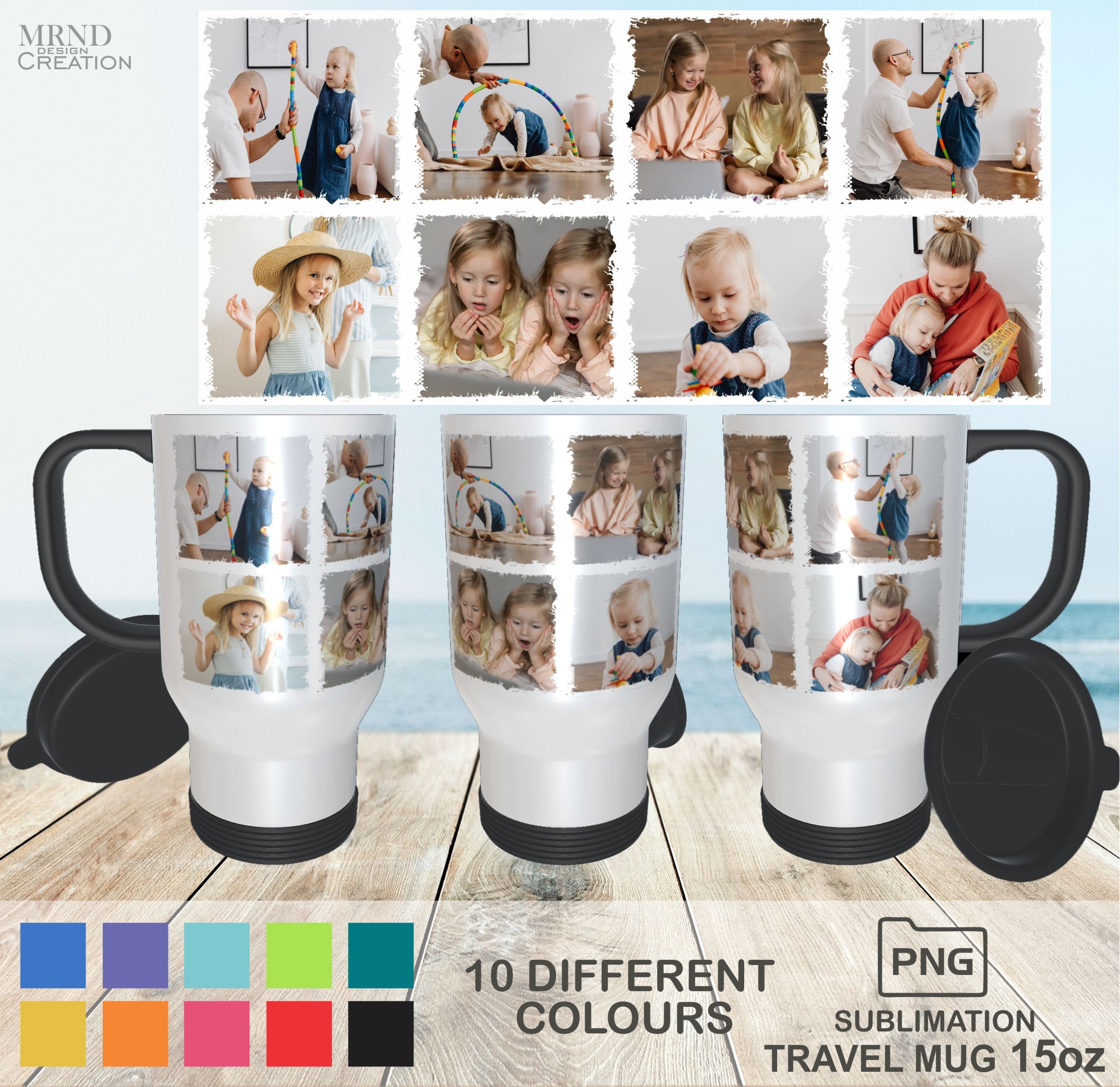 Travel Mug Sublimation Template Personalized Photo Travel Etsy