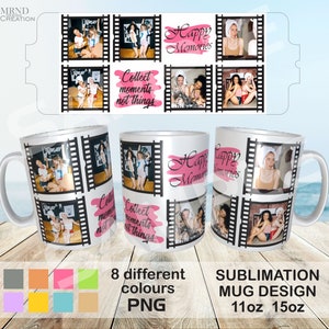 Fotokollagemugg PNG | Sublimeringsmall (283 g)