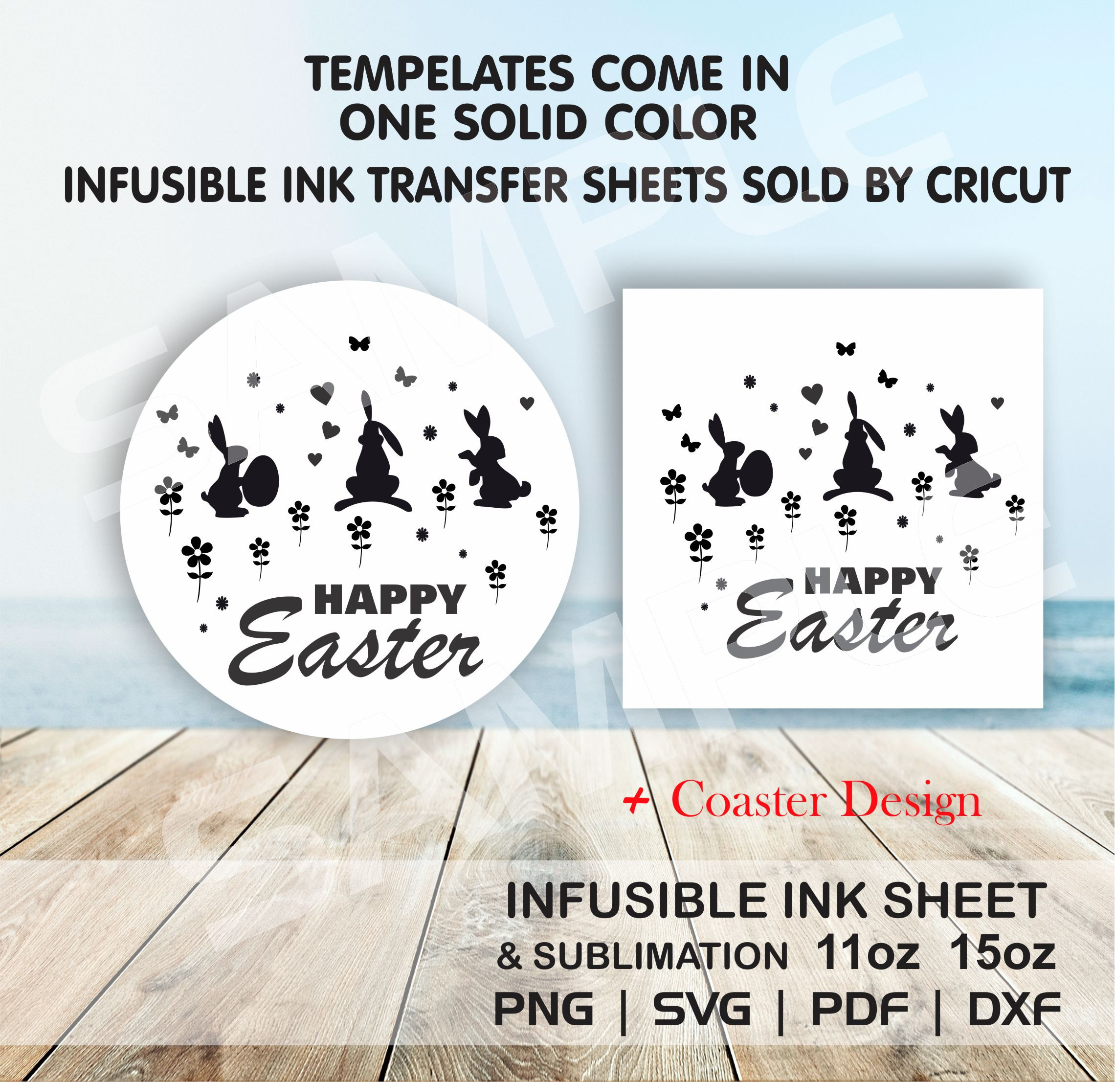 Easter Mug SVG Easter Mug Template SVG for Cricut Mug Press - Etsy