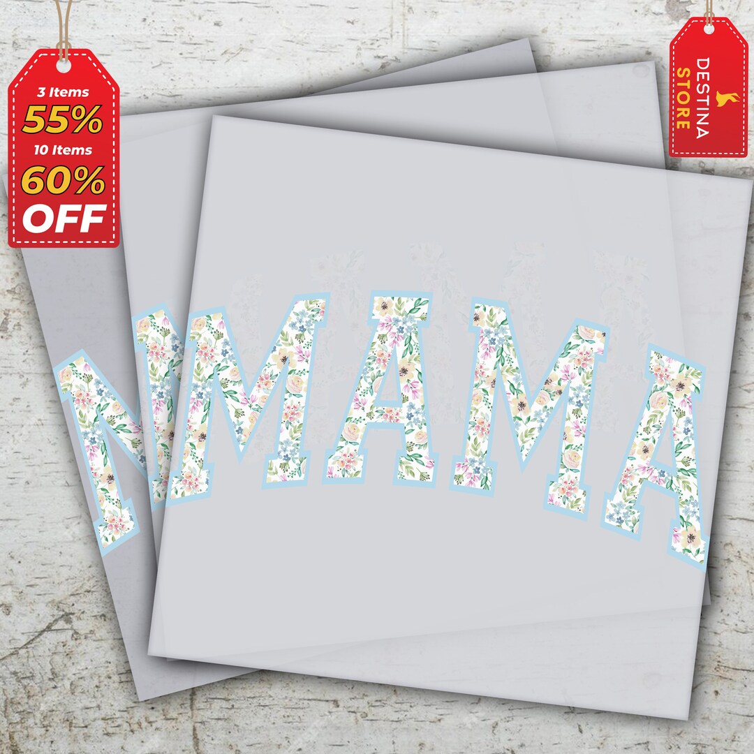 Mama DTF Prints, Ready to Press, Floral Mom DTF Prints, Heat Press ...
