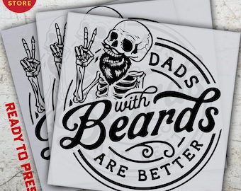 Dads With Beards Ready to Press DTF Transfer