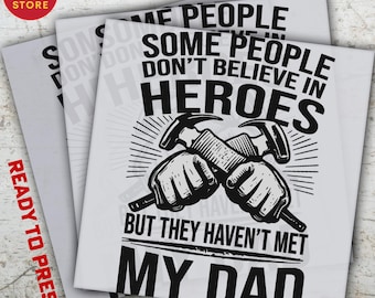 Funny Dad DTF Transfer, Father's Day Shirt Graphic, Hot Peel Application