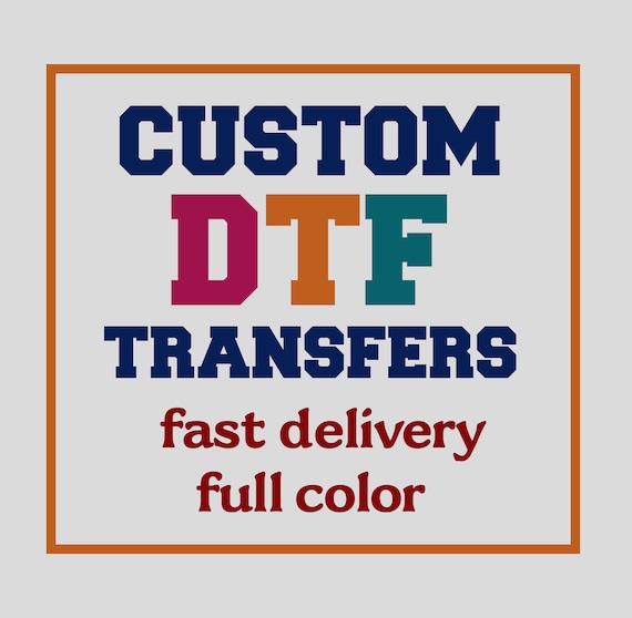 DTF Business LOGO Wholesale Full Color Custom DTF Transfer Heat Press Ready  Film