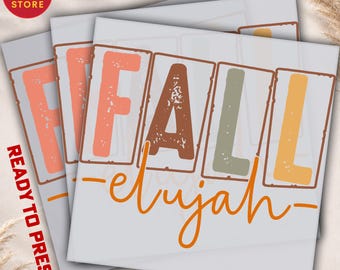 Personalized Fall DTF Transfer - Custom Name Autumn Design