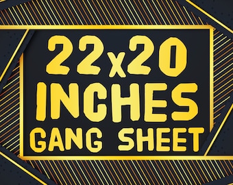 Gang Sheet, DTF Transfer, Custom Dtf Transfer, Heat Press Transfer, Screen Print Transfers, Ready for Press, Direct To Film, Heat Transfer