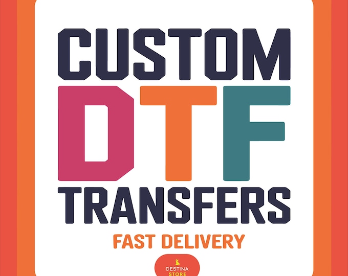 Featured listing image: Custom DTF Transfers: Full Color Heat Transfer, Gang Sheet