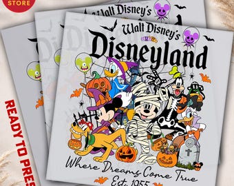 Disneyland Halloween Ready to Press DTF Transfer