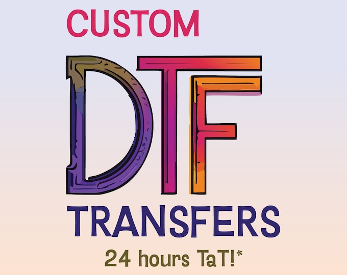Featured listing image: Dtf print, Dtf Transfer, Custom DTF Transfers, Ready for Press, Full Color, Wholesale Dtf Print, Gang Sheet, Heat Transfer, Custom Dtf Print