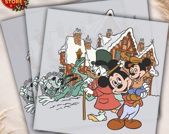 Mickey Christmas DTF Transfer, Holiday Heat Press Transfer